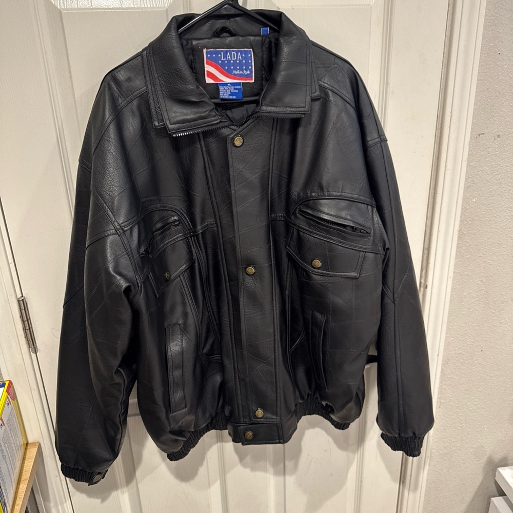Ada Men's Black Bomber Jacket
